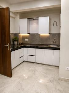 Kitchen Image of 750 Sq.ft 2 BHK Builder Floor for rent in Saket New Delhi for Rs. 42000