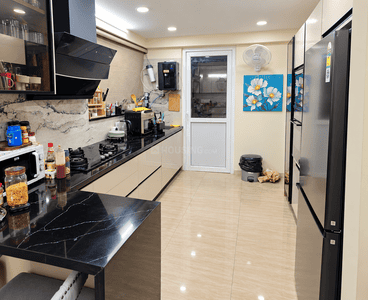 Kitchen Image of 2081 Sq.ft 3 BHK Apartment / Flat for sale in Janta Falcon View, JLPL Industrial Area Mohali for Rs. 32000000