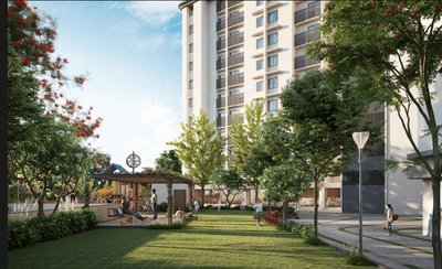 Image of 600 Sq.ft 1 BHK Apartment / Flat for sale in Godrej Vanaangan, Jagatpur, Ahmedabad for Rs. 3500000