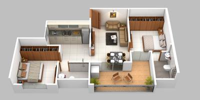Image of 912 Sq.ft 2 BHK Apartment / Flat for sale in Krushnarang Ved, Charholi Budruk, Pune for Rs. 4700000