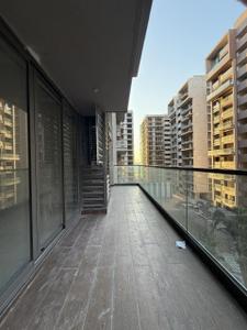 Balcony Image of 2433 Sq.ft 3 BHK Apartment / Flat for rent in Hi Speed Freedom Towers, Piplod Surat for Rs. 65000