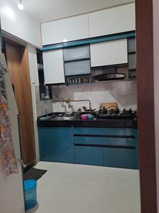 Kitchen Image of 630 Sq.ft 1 BHK Apartment / Flat for rent in Landmark Garden, Kalyani Nagar Pune for Rs. 40000
