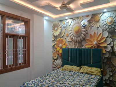 Bedroom Image of 1050 Sq.ft 2 BHK Builder Floor for rent in Dwarka Mor New Delhi for Rs. 22000