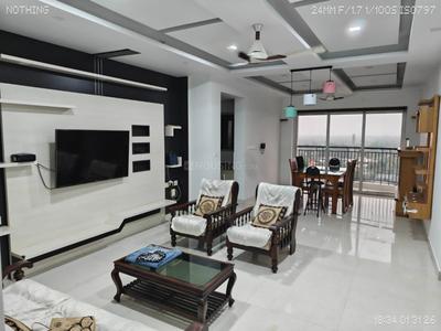 Hall Image of 1800 Sq.ft 3 BHK Apartment / Flat for rent in Elamakkara Kochi for Rs. 45000