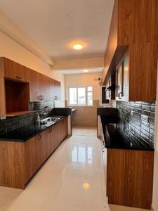Kitchen Image of 1550 Sq.ft 3 BHK Apartment / Flat for rent in L And T Raintree Boulevard, Sahakara Nagar Bengaluru for Rs. 70000
