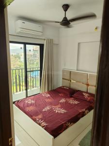 Bedroom Image of 650 Sq.ft 1 BHK Apartment / Flat for rent in Dynamic Crest Phase I Rimo Everest, Khidkali Thane for Rs. 22000