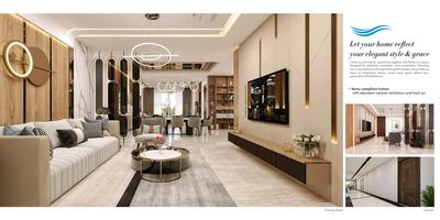 Living Room Image of 2880 Sq.ft 3 BHK Apartment / Flat for sale in Fortune Water Front, Moosapet Hyderabad for Rs. 25000000