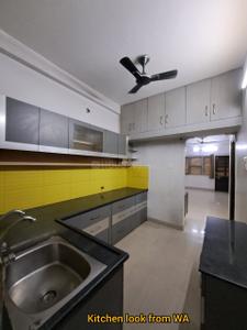 Kitchen Image of 1500 Sq.ft 2 BHK Builder Floor for rent in Earthshastra Nariman Point, Mahalakshmi Nagar Indore for Rs. 20000
