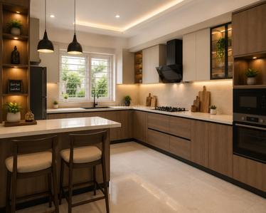 Kitchen Image of 2000 Sq.ft 3 BHK Independent House for sale in Naikkanal Thrissur for Rs. 9050000