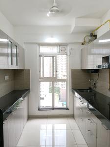 Kitchen Image of 1000 Sq.ft 3 BHK Apartment / Flat for rent in Godrej Emerald, Kasarvadavali Thane for Rs. 38000