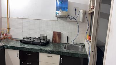 Kitchen Image of 1150 Sq.ft 1 BHK Apartment / Flat for rent in Adani Aangan, Shantigram Ahmedabad for Rs. 20000