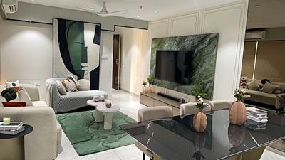 Living Room Image of 1350 Sq.ft 3 BHK Apartment / Flat for sale in Hubtown Rising City, Ramabai Ambedkar Nagar Mumbai for Rs. 27000000