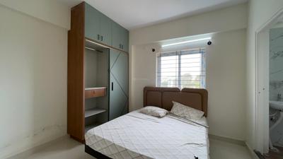 Bedroom Image of 600 Sq.ft 1 BHK Builder Floor for rent in Bhoganhalli Bengaluru for Rs. 25000