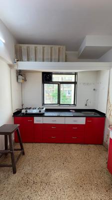 Kitchen Image of 610 Sq.ft 1 BHK Apartment / Flat for rent in Malad West Mumbai for Rs. 42000