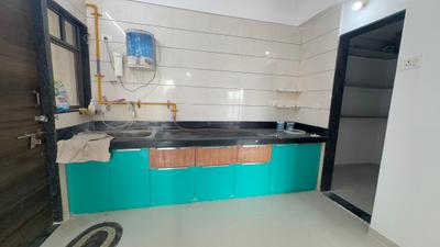 Kitchen Image of 1400 Sq.ft 3 BHK Apartment / Flat for rent in Shripad Residency, Gota Ahmedabad for Rs. 26800
