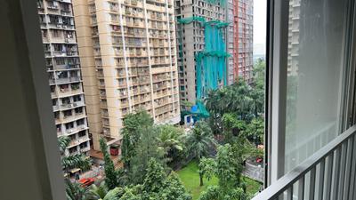 Balcony Image of 1255 Sq.ft 3 BHK Apartment / Flat for rent in Swastik Platinum, Vikhroli East Mumbai for Rs. 75000