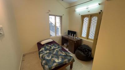 Bedroom Image of 600 Sq.ft 1 BHK Independent House for rent in Sanjaynagar Bengaluru for Rs. 16000