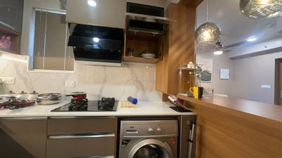 Kitchen Image of 850 Sq.ft 2 BHK Apartment / Flat for rent in Eroor Kochi for Rs. 50000
