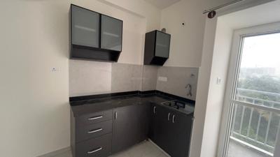 Kitchen Image of 687 Sq.ft 1 BHK Apartment / Flat for rent in Whitefield Bengaluru for Rs. 28500