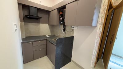 Kitchen Image of 450 Sq.ft 1 RK Builder Floor for rent in Mahalakshmi Nagar Indore for Rs. 13500