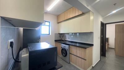 Kitchen Image of 557 Sq.ft 1 BHK Apartment / Flat for rent in Eroor Kochi for Rs. 35000