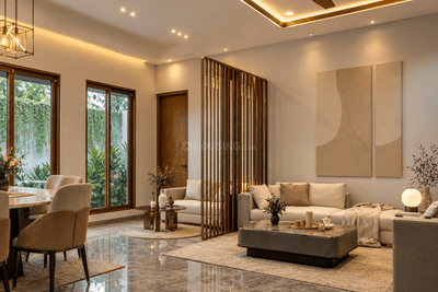 Living Room Image of 2000 Sq.ft 3 BHK Villa for sale in Puzhakkal Thrissur for Rs. 11800000