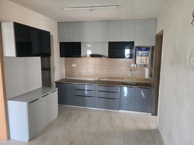 Kitchen Image of 1200 Sq.ft 3 BHK Apartment / Flat for rent in Rushabhdev Sharan Circle Homes, Chandkheda Ahmedabad for Rs. 27000