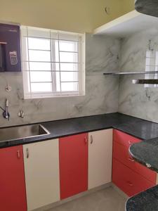 Kitchen Image of 530 Sq.ft 1 BHK Builder Floor for rent in Halasuru Bengaluru for Rs. 30000