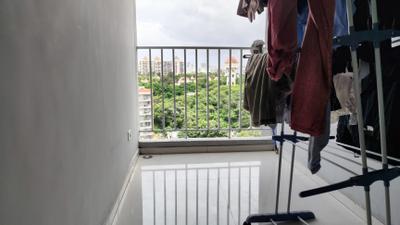 Balcony Image of 950 Sq.ft 2 BHK Apartment / Flat for rent in Neco Beaumont, Mohammed Wadi Pune for Rs. 25000