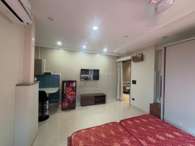 Bedroom Image of 600 Sq.ft 1 BHK Builder Floor for rent in Sector 42 Gurgaon for Rs. 50000