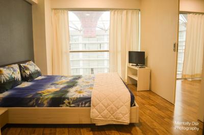 Bedroom Image of 750 Sq.ft 2 BHK Apartment / Flat for rent in Rajhans Belliza, Vesu Surat for Rs. 22000