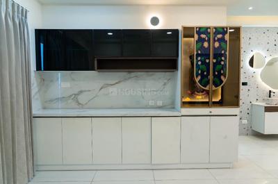 Kitchen Image of 2020 Sq.ft 3 BHK Apartment / Flat for rent in Rajapushpa Provincia, Narsingi Hyderabad for Rs. 74000
