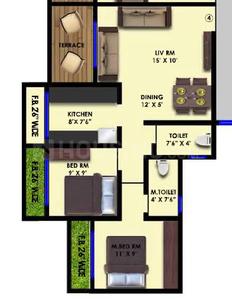 Image of 610 Sq.ft 1 BHK Apartment / Flat for sale in Rai Aaragya, Kalyan East, Kalyan for Rs. 4600000