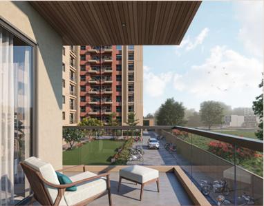 Balcony Image of 1285 Sq.ft 2 BHK Apartment / Flat for sale in Shilalekh Imperia, Adajan Gam Surat for Rs. 5757000