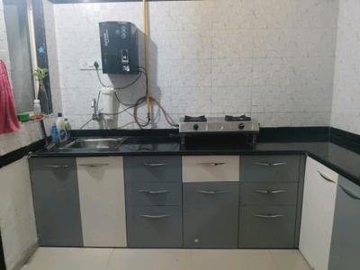 Kitchen Image of 1725 Sq.ft 3 BHK Apartment / Flat for rent in Savvy Swaraaj Sports Living, Gota Ahmedabad for Rs. 44999