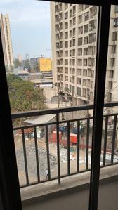 Balcony Image of 790 Sq.ft 1 BHK Apartment / Flat for rent in National Trinity Paradise Phase 1, Shilphata Thane for Rs. 13500