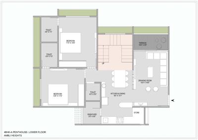 Image of 3500 Sq.ft 4 BHK Penthouse for sale in Ambli, Ahmedabad for Rs. 15900000