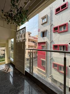 Balcony Image of 650 Sq.ft 2 BHK Builder Floor for rent in HSR Layout Bengaluru for Rs. 32000