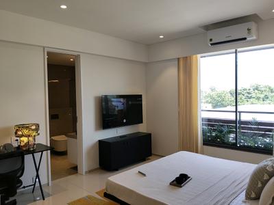 Bedroom Image of 3500 Sq.ft 4 BHK Apartment / Flat for rent in Goyal Riviera Antilla, Prahlad Nagar Ahmedabad for Rs. 150000