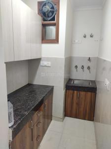 Kitchen Image of 600 Sq.ft 1 BHK Builder Floor for rent in Khirki Extension New Delhi for Rs. 20500