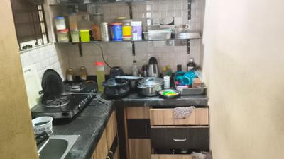 Kitchen Image of 500 Sq.ft 2 BHK Independent House for rent in Cox Town Bengaluru for Rs. 14000