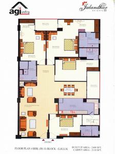 Image of 2150 Sq.ft 4 BHK Apartment / Flat for sale in AGI Jalandhar Heights 2 Extension, Pholriwal, Jalandhar for Rs. 11500000