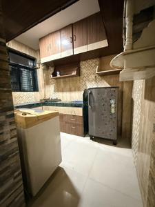Kitchen Image of 750 Sq.ft 1 BHK Apartment / Flat for rent in Airoli Navi Mumbai for Rs. 32000