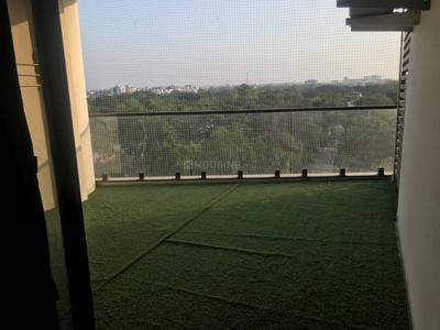 Balcony Image of 1368 Sq.ft 3 BHK Apartment / Flat for rent in Agora City Centre, Karelibagh Vadodara for Rs. 42000