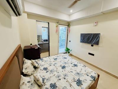 Bedroom Image of 950 Sq.ft 1 RK Apartment / Flat for rent in Sector 46 Gurgaon for Rs. 23000