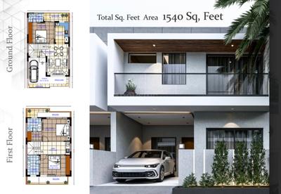 Image of 1540 Sq.ft 3 BHK Villa for sale in Dholera, Ahmedabad for Rs. 9900000