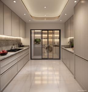 Kitchen Image of 550 Sq.ft 1 BHK Apartment / Flat for sale in Sobha Inizio, Parel Mumbai for Rs. 28000000