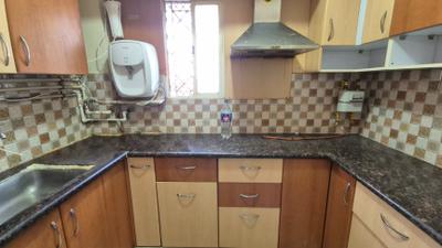 Kitchen Image of 1066 Sq.ft 3 BHK Apartment / Flat for rent in Baikunth Dham Indore for Rs. 35000