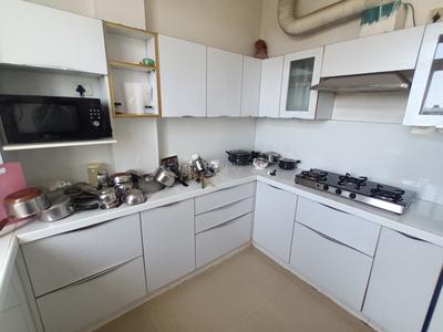 Kitchen Image of 1600 Sq.ft 3 BHK Apartment / Flat for sale in Nirman Nagar Jaipur for Rs. 8500000