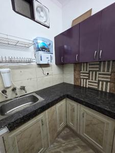 Kitchen Image of 600 Sq.ft 1 BHK Builder Floor for rent in Subhash Nagar New Delhi for Rs. 15200